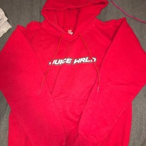 Juice Wrld Red Hoodie
